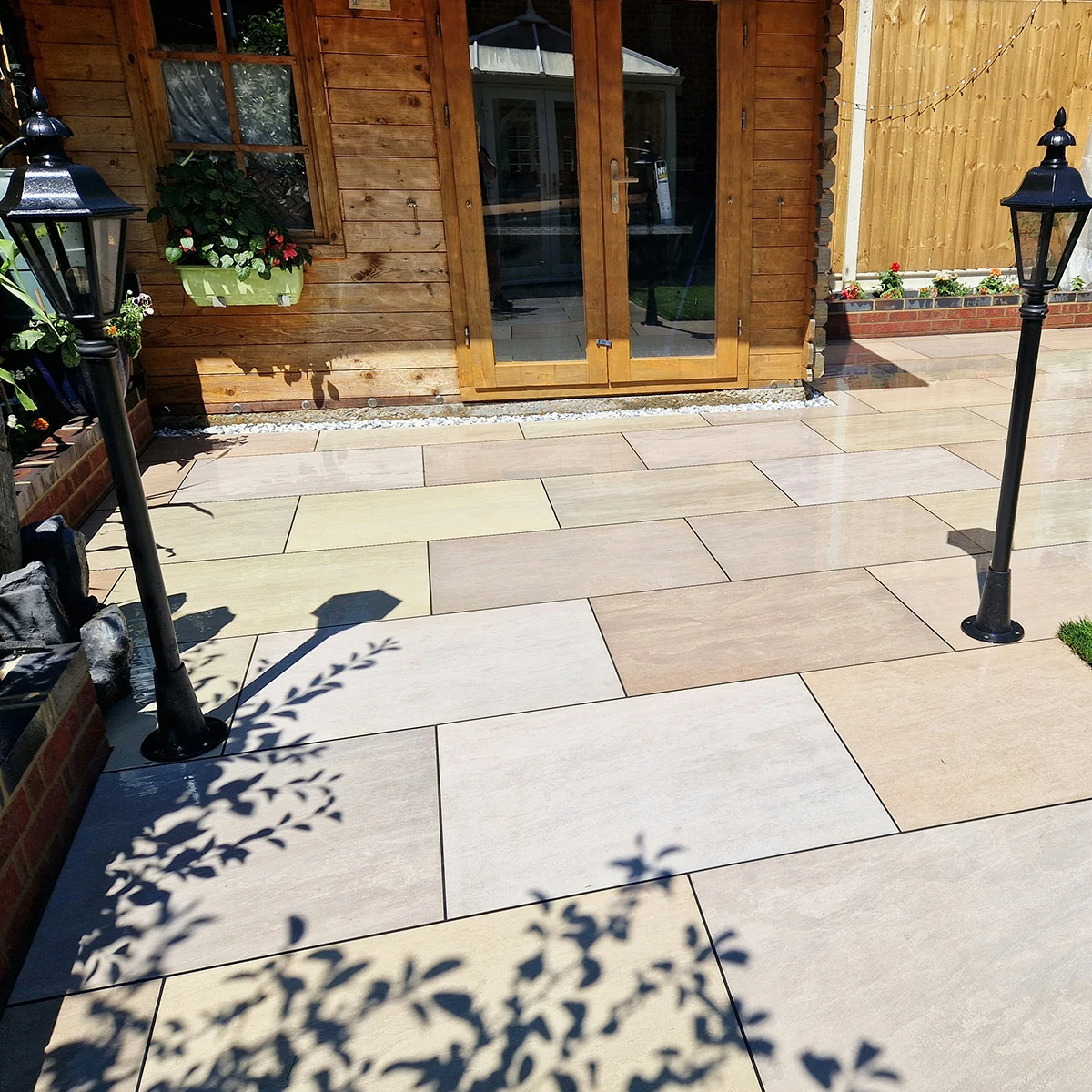 Raj Green Outdoor Porcelain Paving Tiles - 600x900 - 20mm