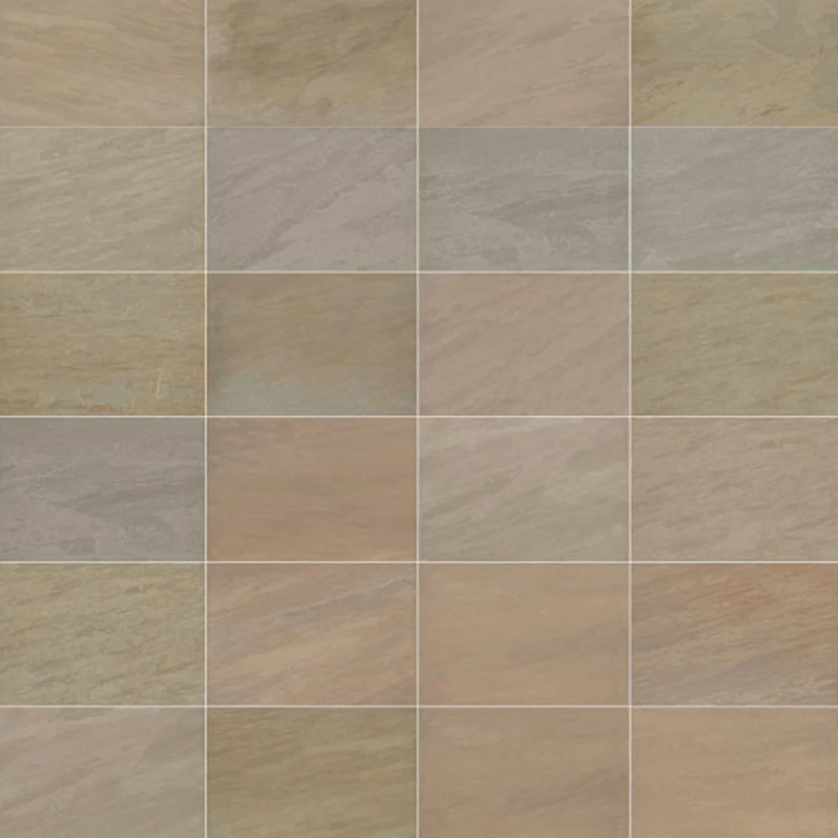 Raj Green Outdoor Porcelain Paving Tiles - Patio Kit - 20mm