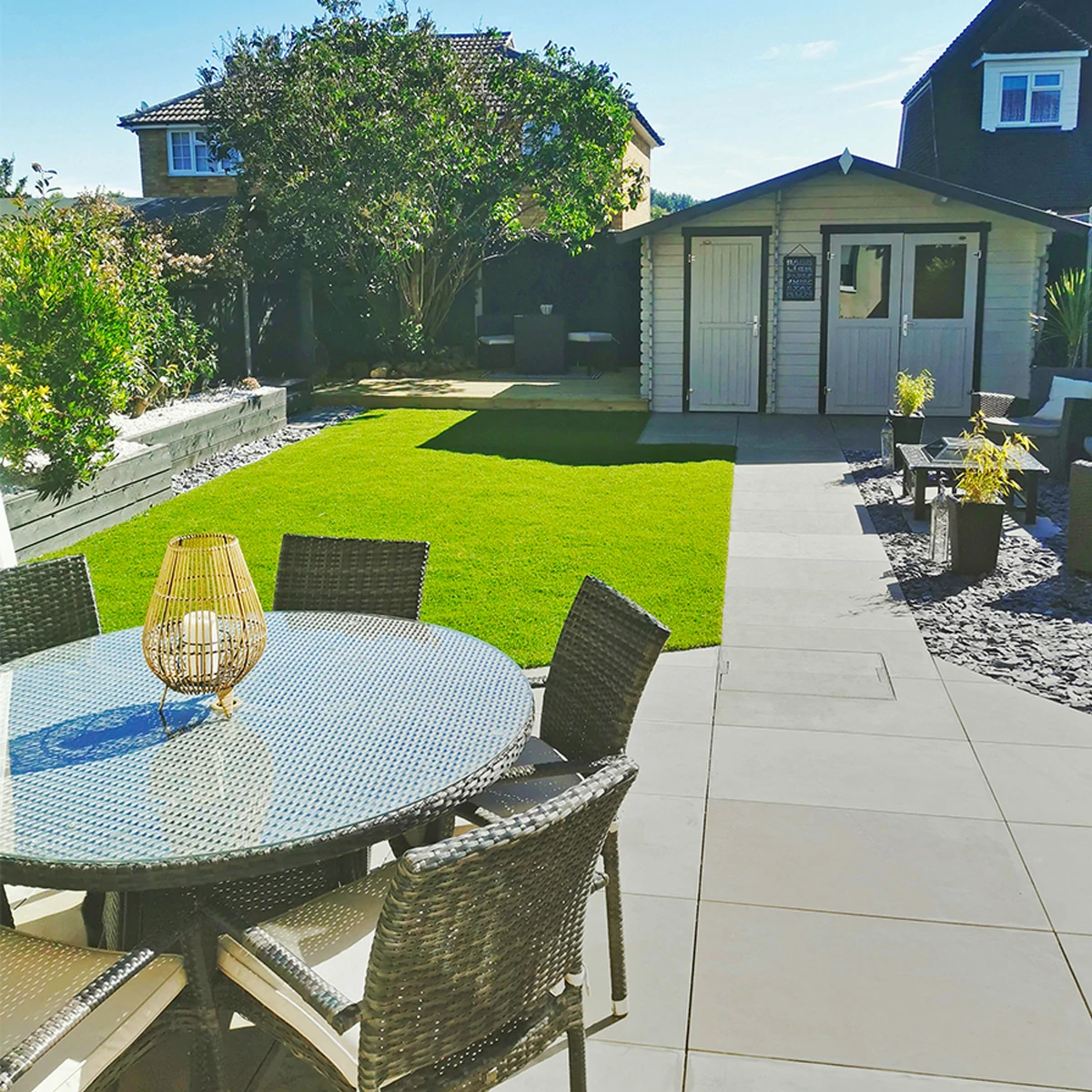 Raj Green Indian Sandstone Paving - Sawn & Honed - 600x900 - 20mm