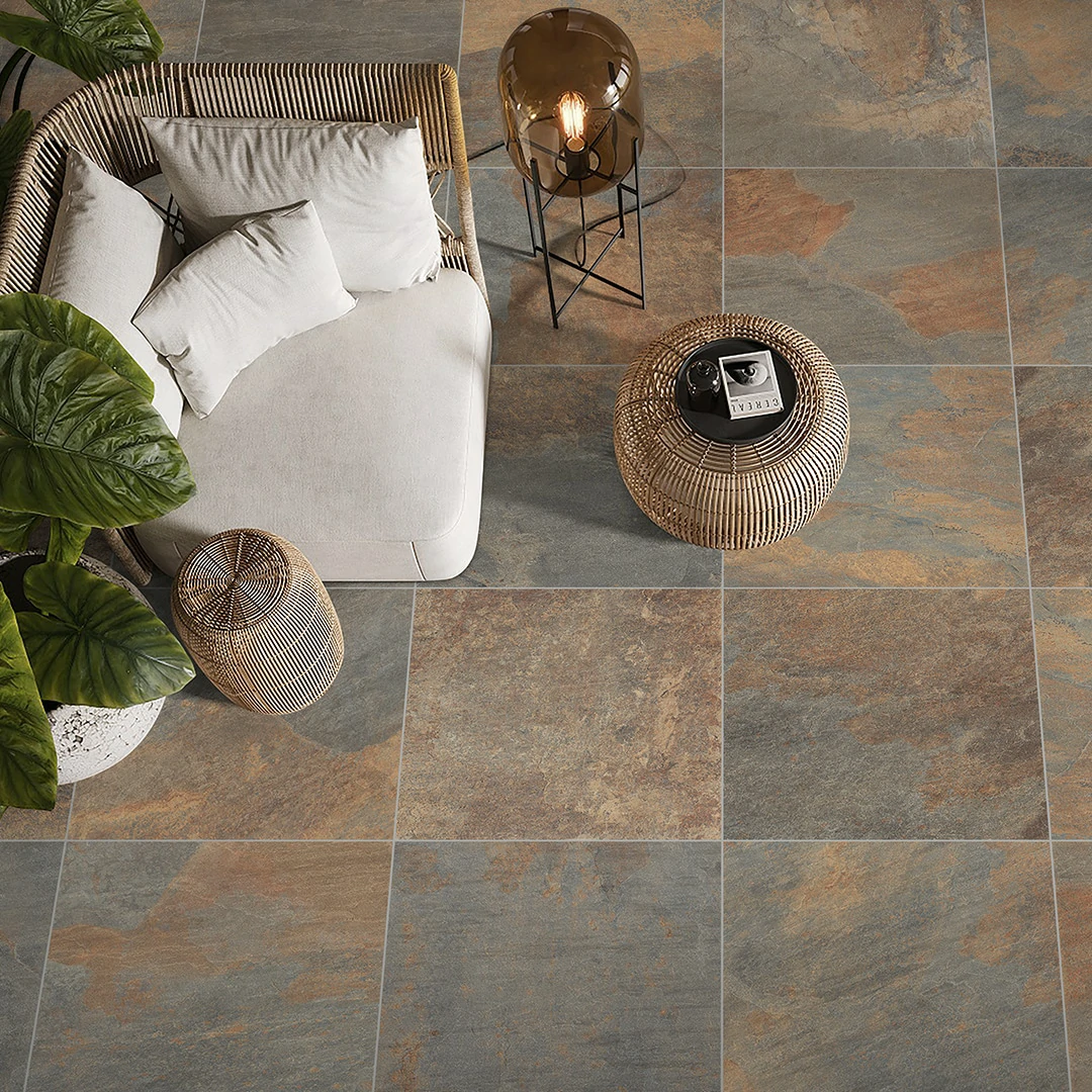 Rustic Copper Outdoor Porcelain Paving Tiles - 600x900 - 20mm