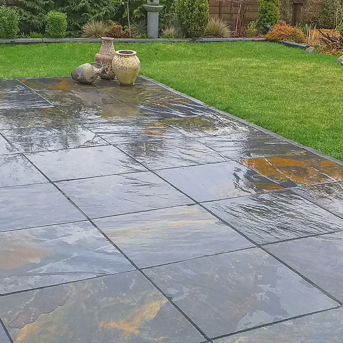 Rustic Copper Slate Paving Slabs - 600x600 - 20mm