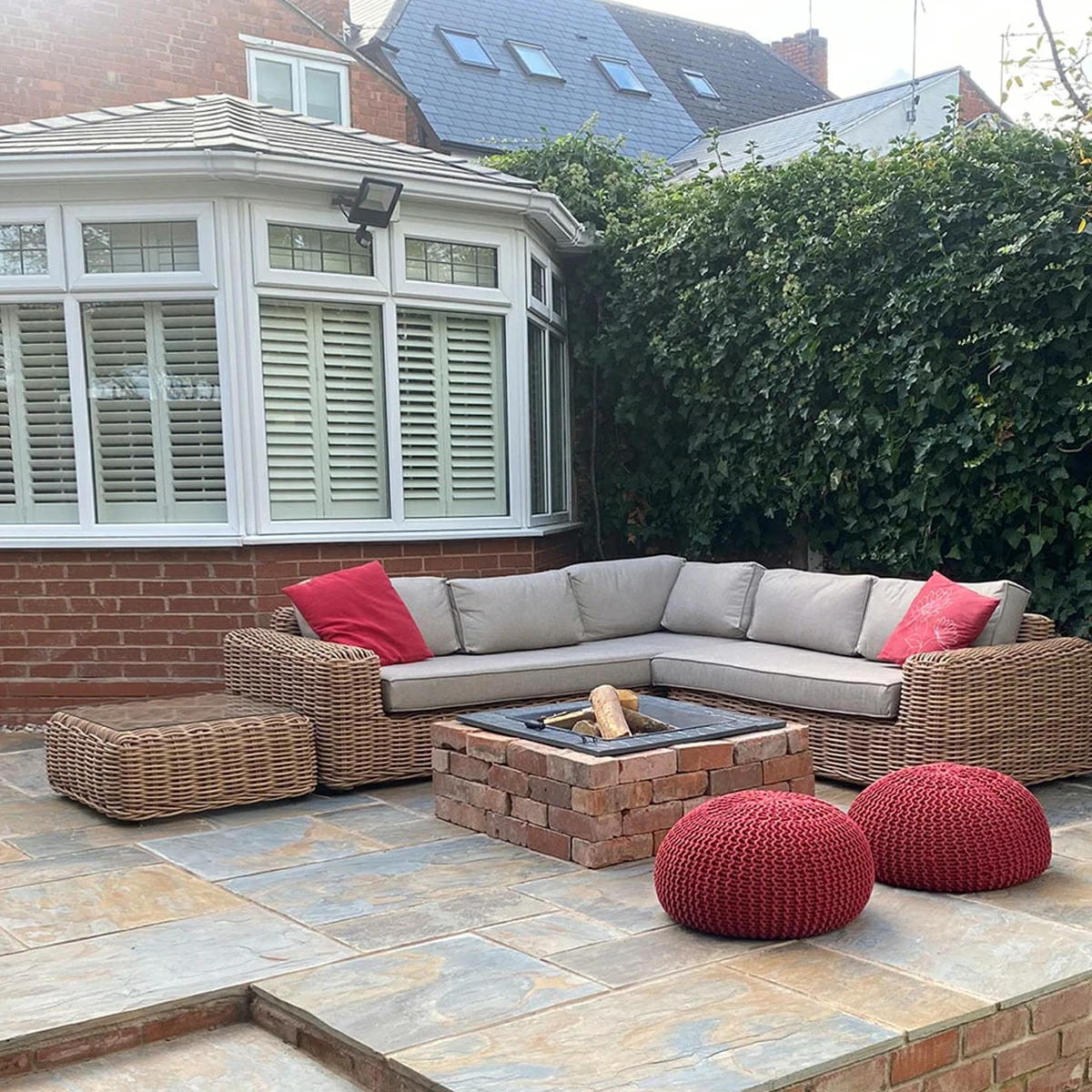 Rustic Copper Slate Paving Slabs - Patio Kit - 20mm