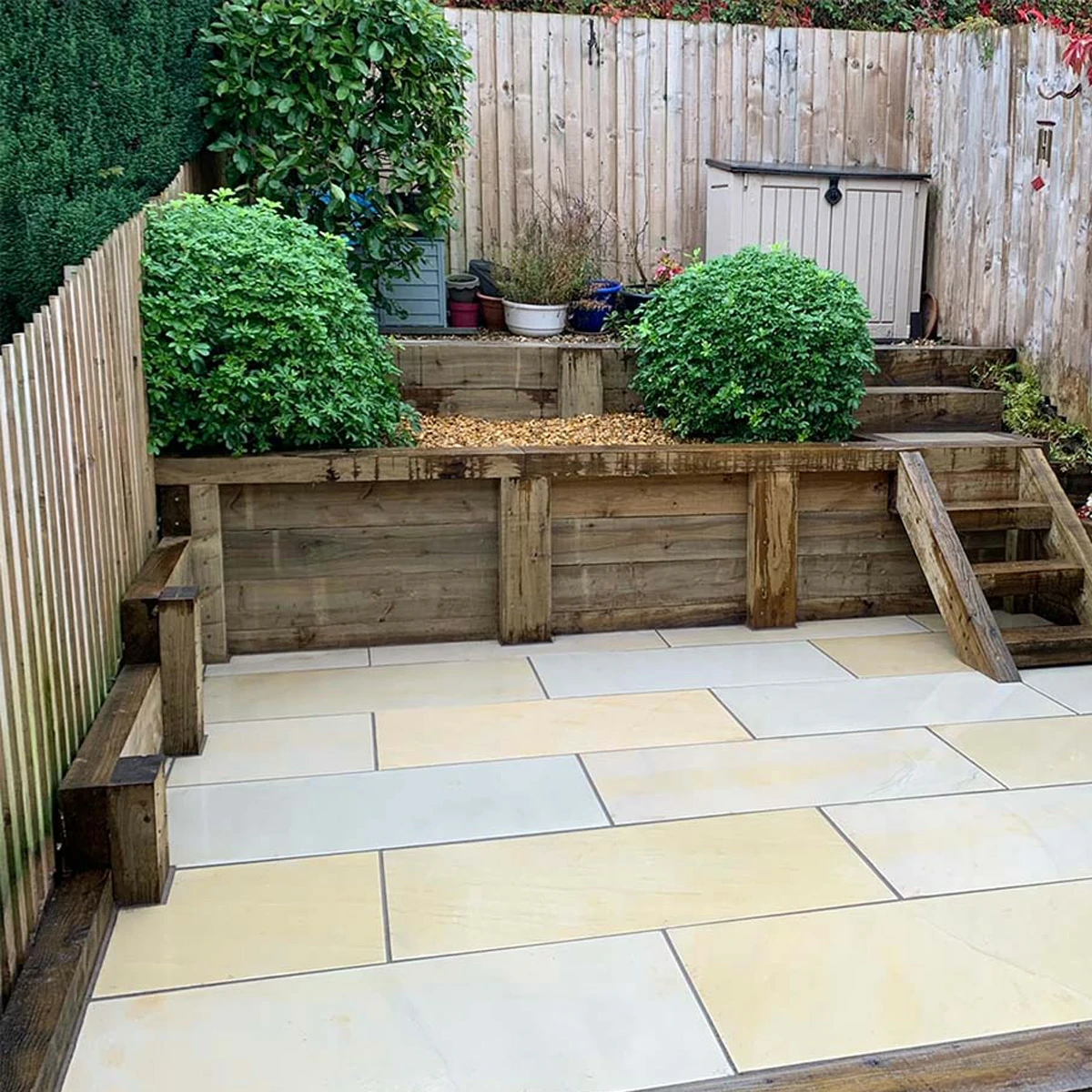 Sawn Mint Indian Sandstone Paving Slabs - 1200x600 - 20mm
