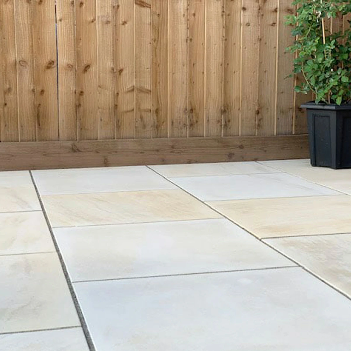 Sawn Mint Indian Sandstone Paving Slabs - 295x295 - 20mm