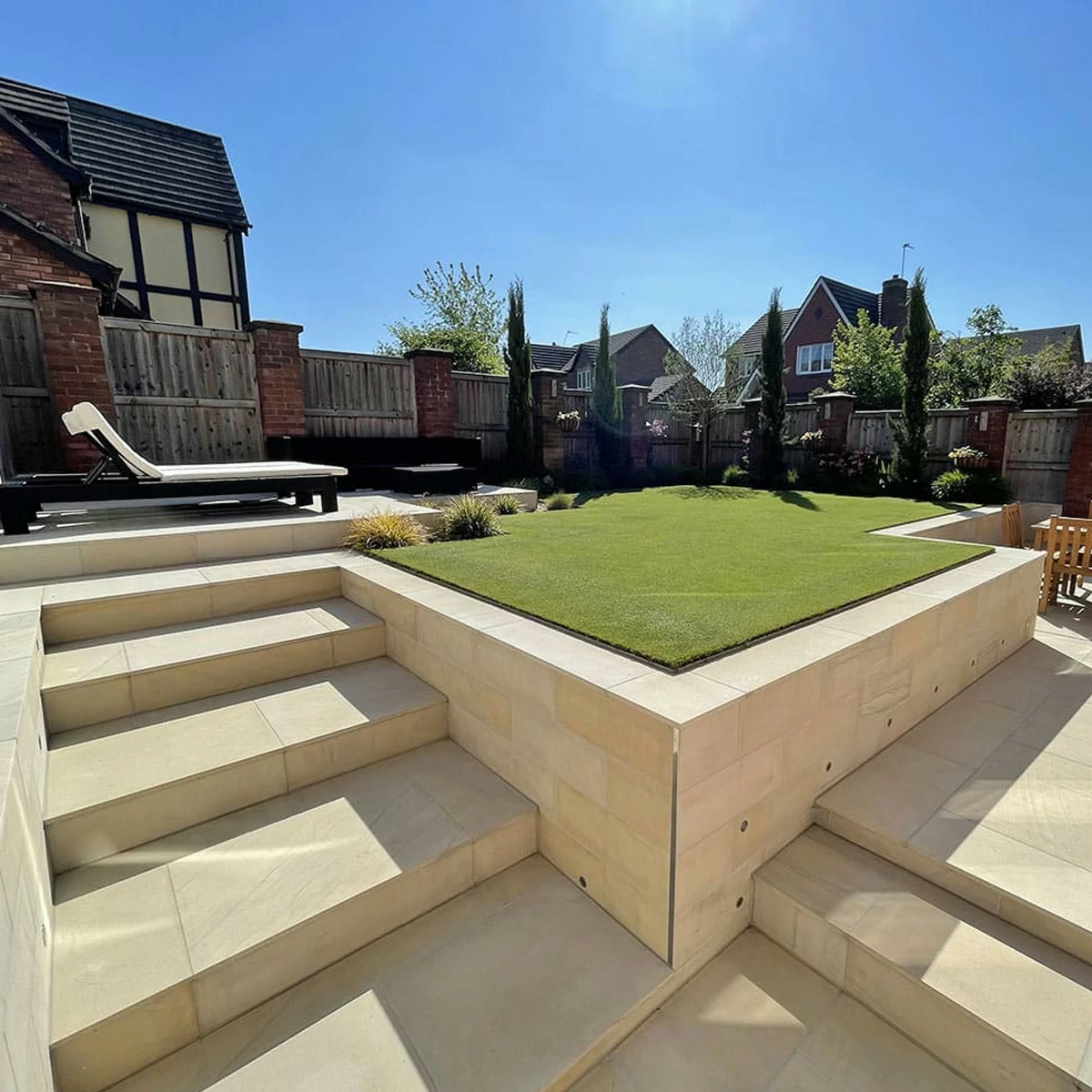 Sawn Mint Indian Sandstone Paving Slabs - 600x900 - 20mm