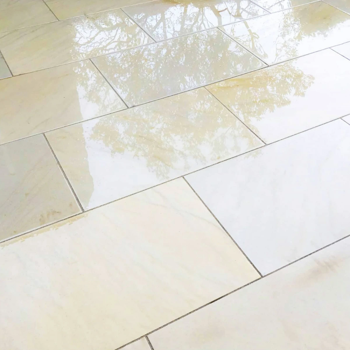 Sawn Mint Indian Sandstone Paving Slabs - 600x900 - 20mm