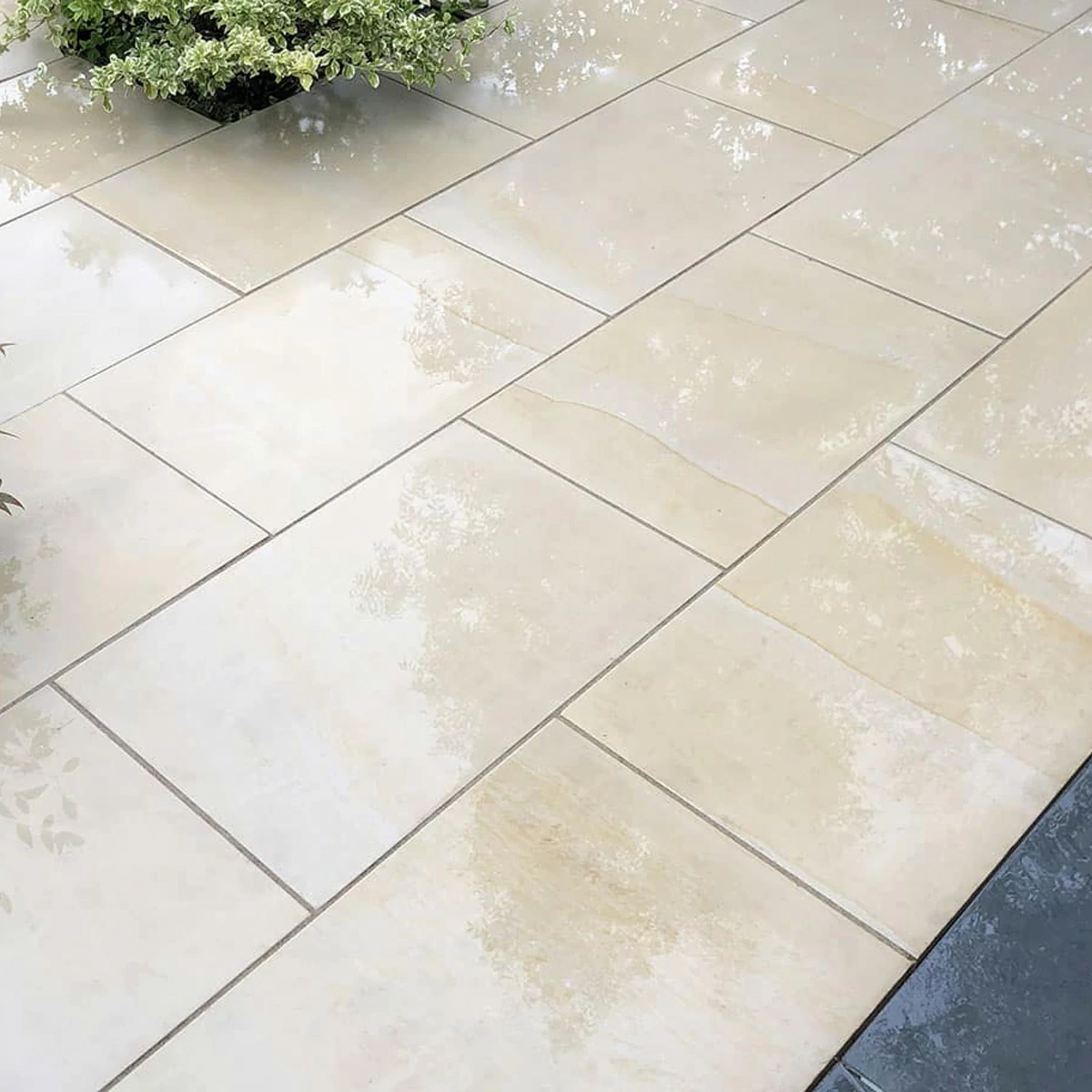 Sawn Mint Indian Sandstone Paving Slabs - 600x900 - 20mm