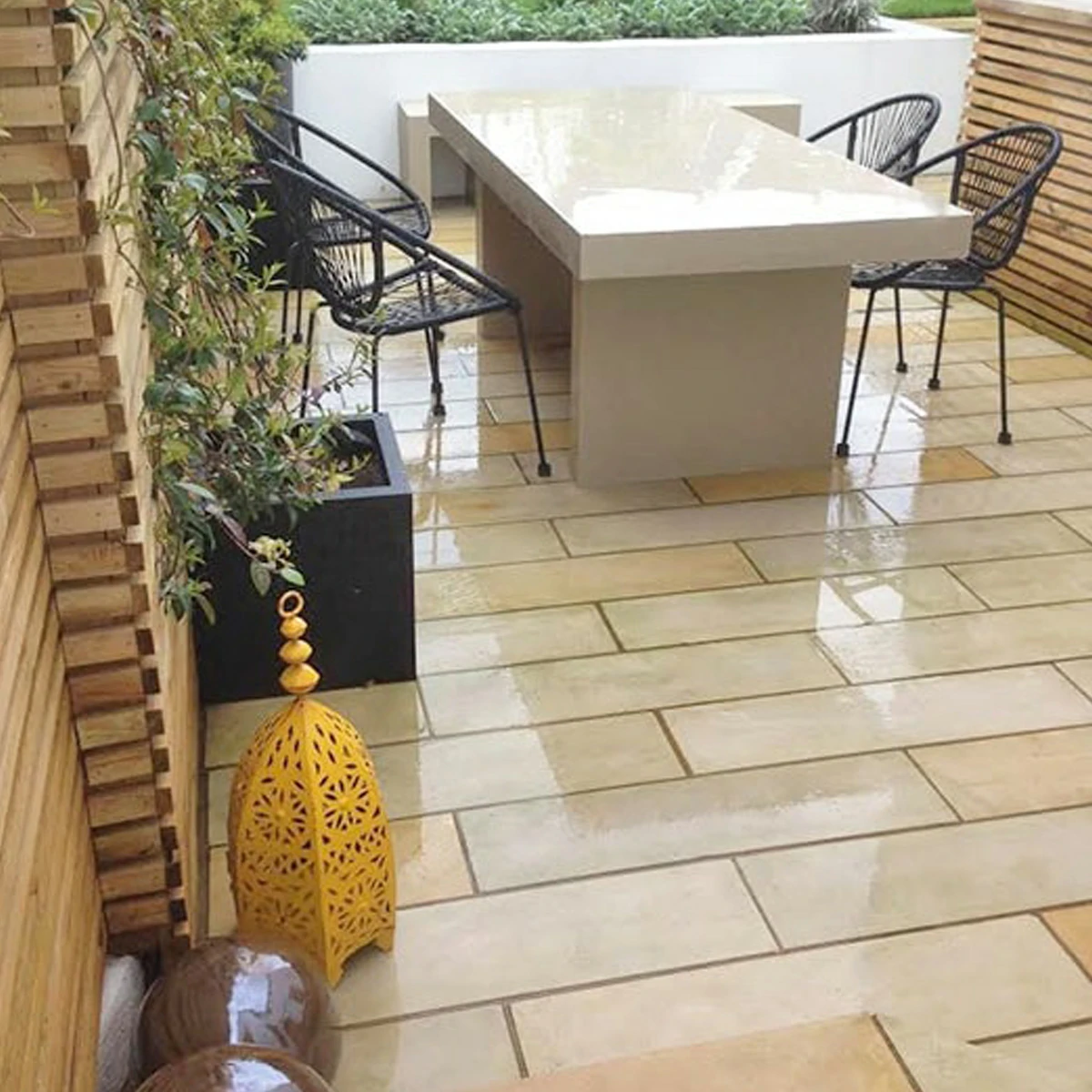 Sawn Mint Indian Sandstone Paving Slabs - 800x200 - 20mm