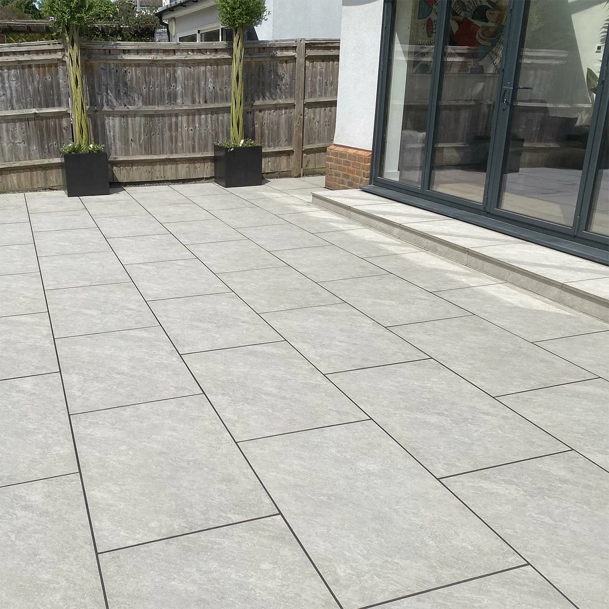 Silver Grey Outdoor Porcelain Paving Tiles - 1200x600 - 20mm