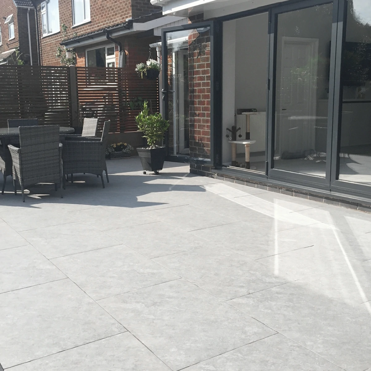 Silver Grey Outdoor Porcelain Paving Tiles - 1200x600 - 20mm