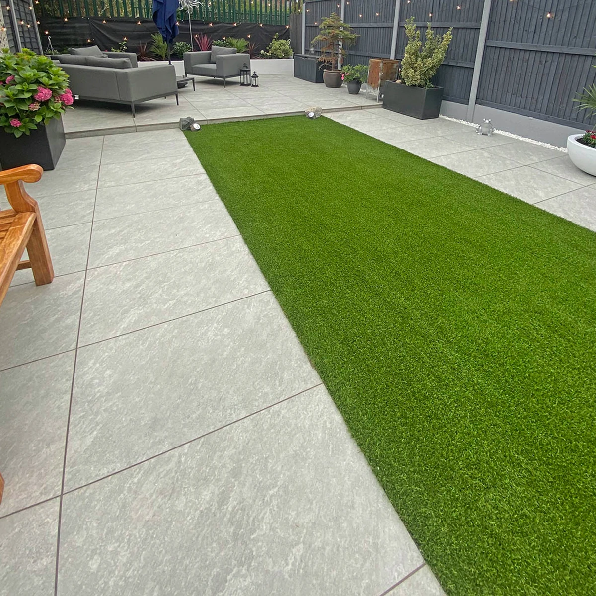 Silver Grey Outdoor Porcelain Paving Tiles - 1200x600 - 20mm