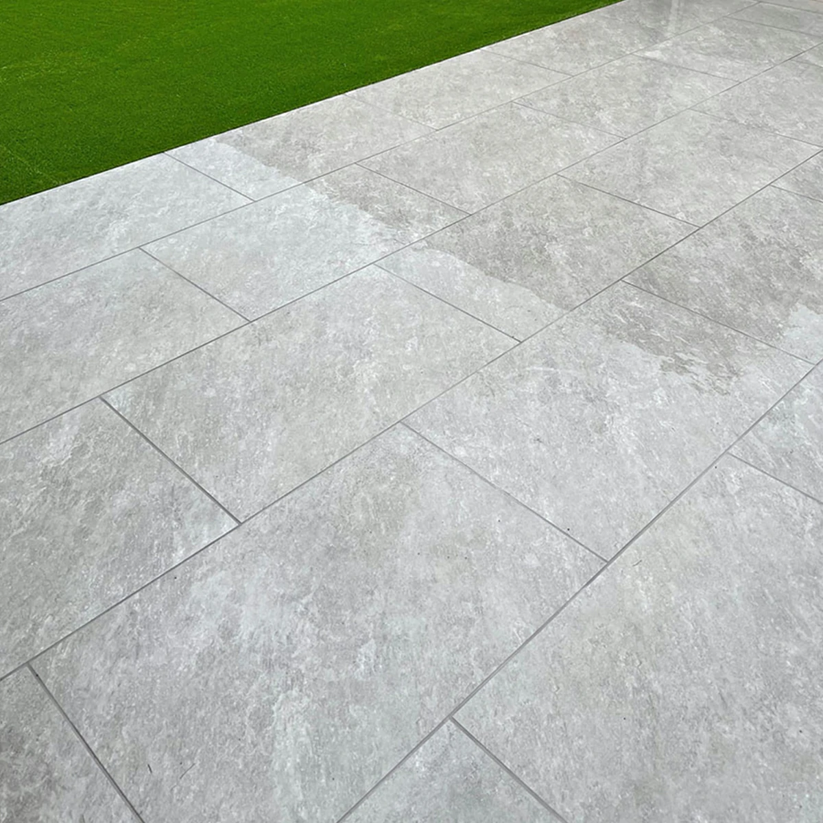 Silver Grey Outdoor Porcelain Paving Tiles - 1200x600 - 20mm