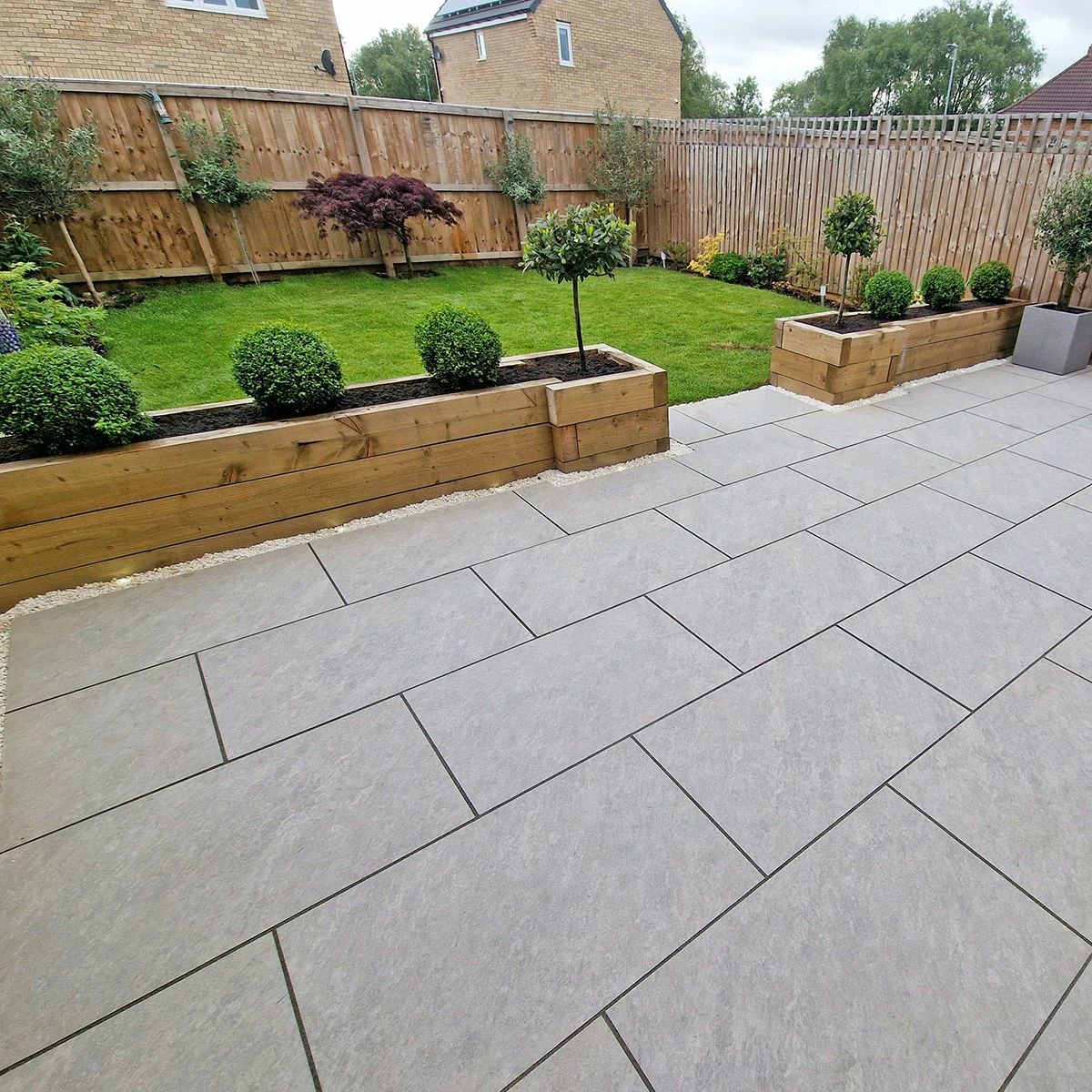 Silver Grey Outdoor Porcelain Paving Tiles - 1200x600 - 20mm