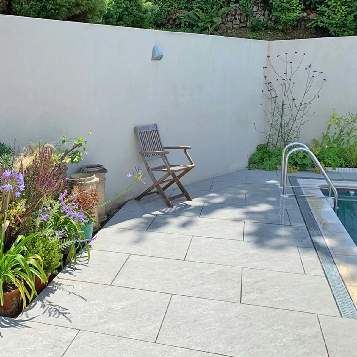 Silver Grey Outdoor Porcelain Paving Tiles - 1200x600 - 20mm