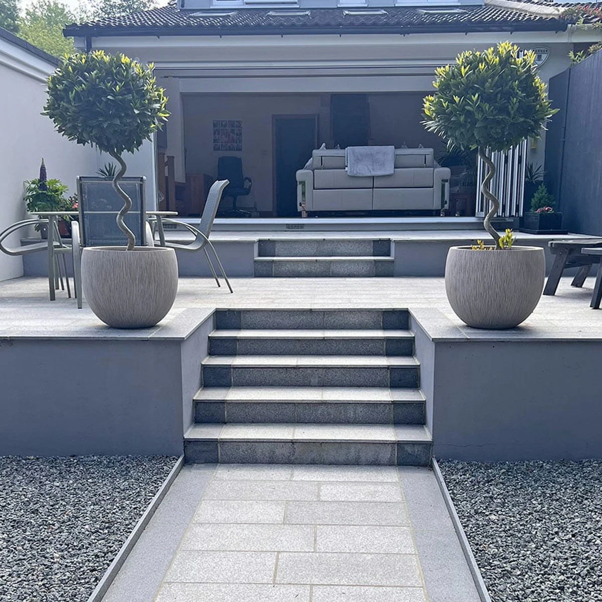 Silver Grey Granite Paving Slabs - 295x295 - 20mm