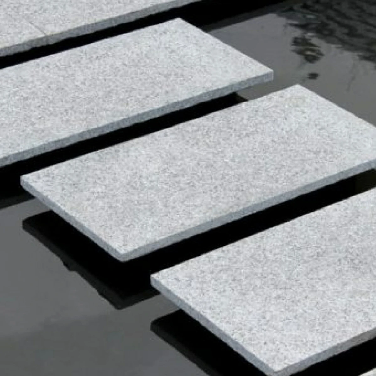 Silver Grey Granite Paving Slabs - 295x295 - 20mm