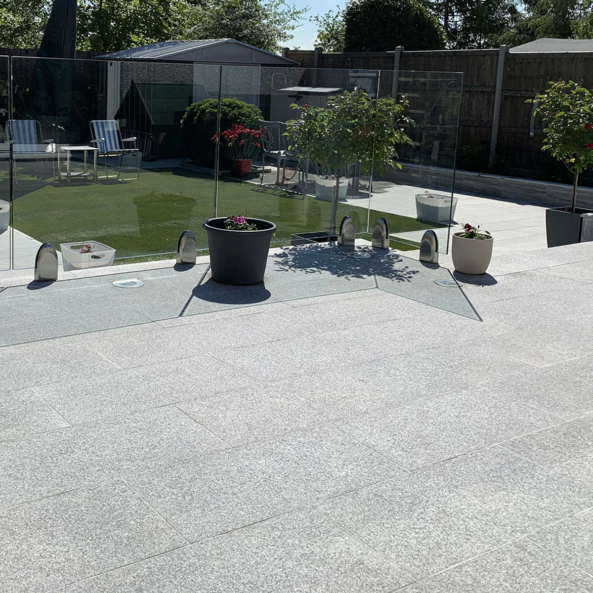 Silver Grey Granite Paving Slabs - 600x900 - 20mm