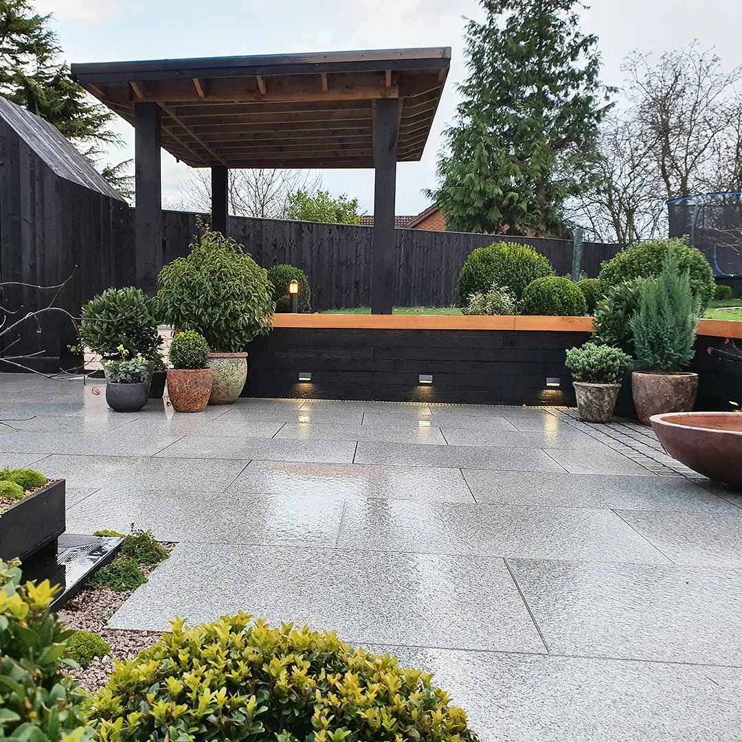Silver Grey Granite Paving Slabs - 600x900 - 20mm
