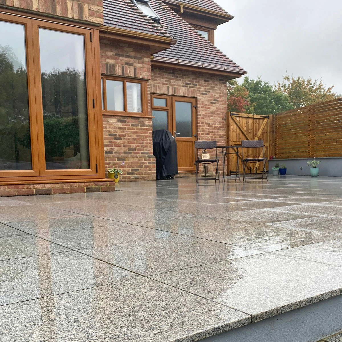 Silver Grey Granite Paving Slabs - 600x900 - 20mm