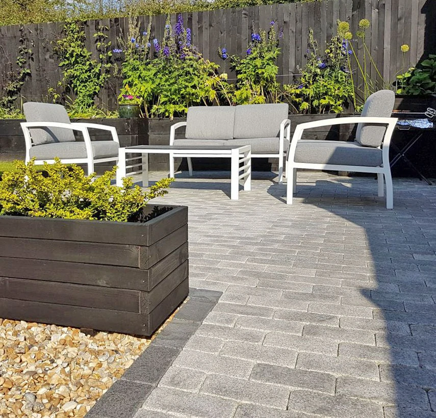 Silver Grey Granite Setts - 200x100 - 30mm