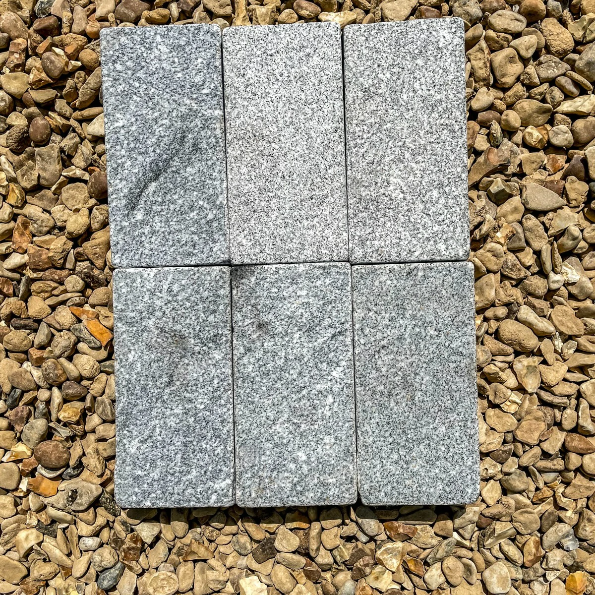 Silver Grey Granite Setts - 200x100 - 30mm