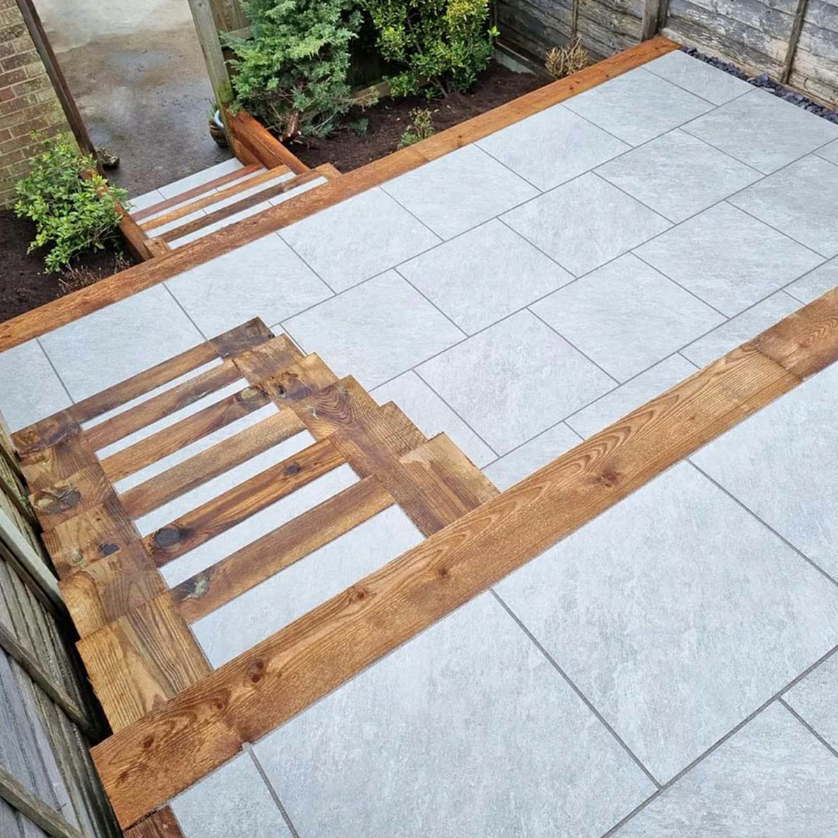 Silver Grey Outdoor Porcelain Paving Tiles - 600x600 - 20mm