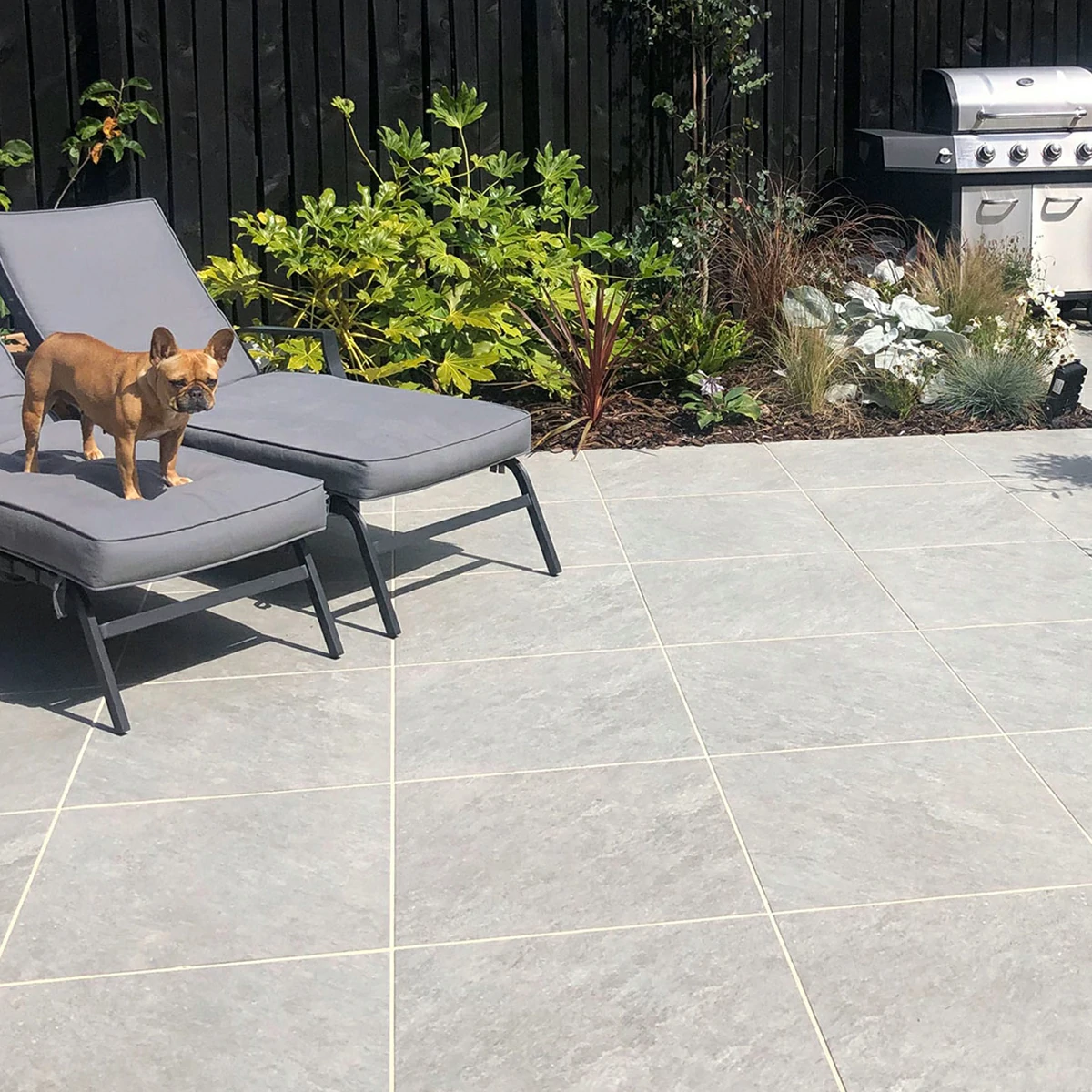 Silver Grey Outdoor Porcelain Paving Tiles - 600x600 - 20mm
