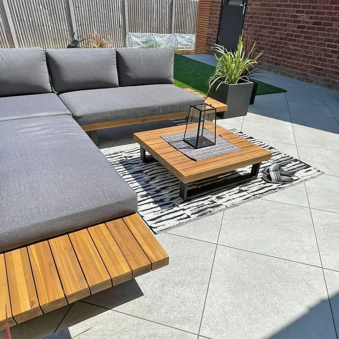Silver Grey Outdoor Porcelain Paving Tiles - 600x600 - 20mm