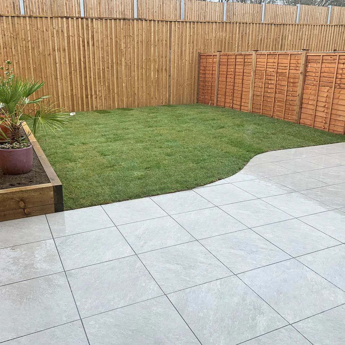 Silver Grey Outdoor Porcelain Paving Tiles - 600x600 - 20mm
