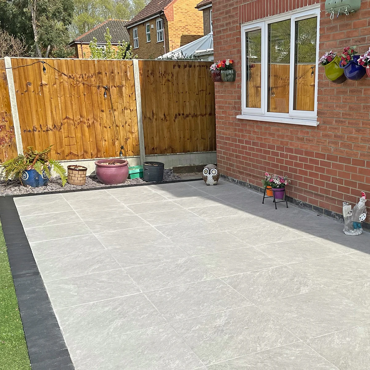 Silver Grey Outdoor Porcelain Paving Tiles - 600x600 - 20mm