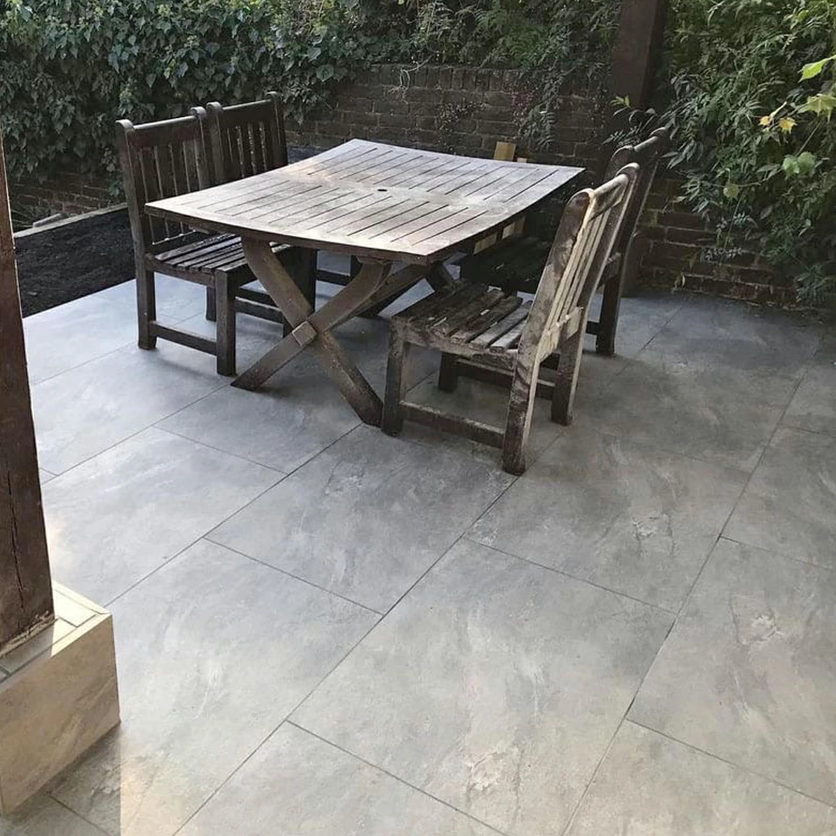 Valencia Grey Outdoor Porcelain Paving Tiles - 1200x600 - 20mm