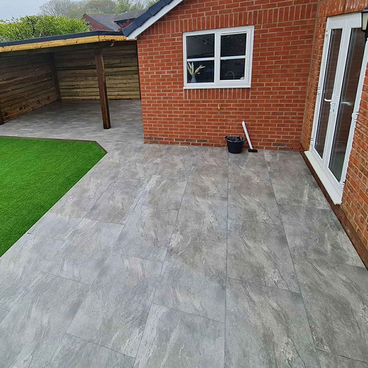 Valencia Grey Outdoor Porcelain Paving Tiles - 1200x600 - 20mm