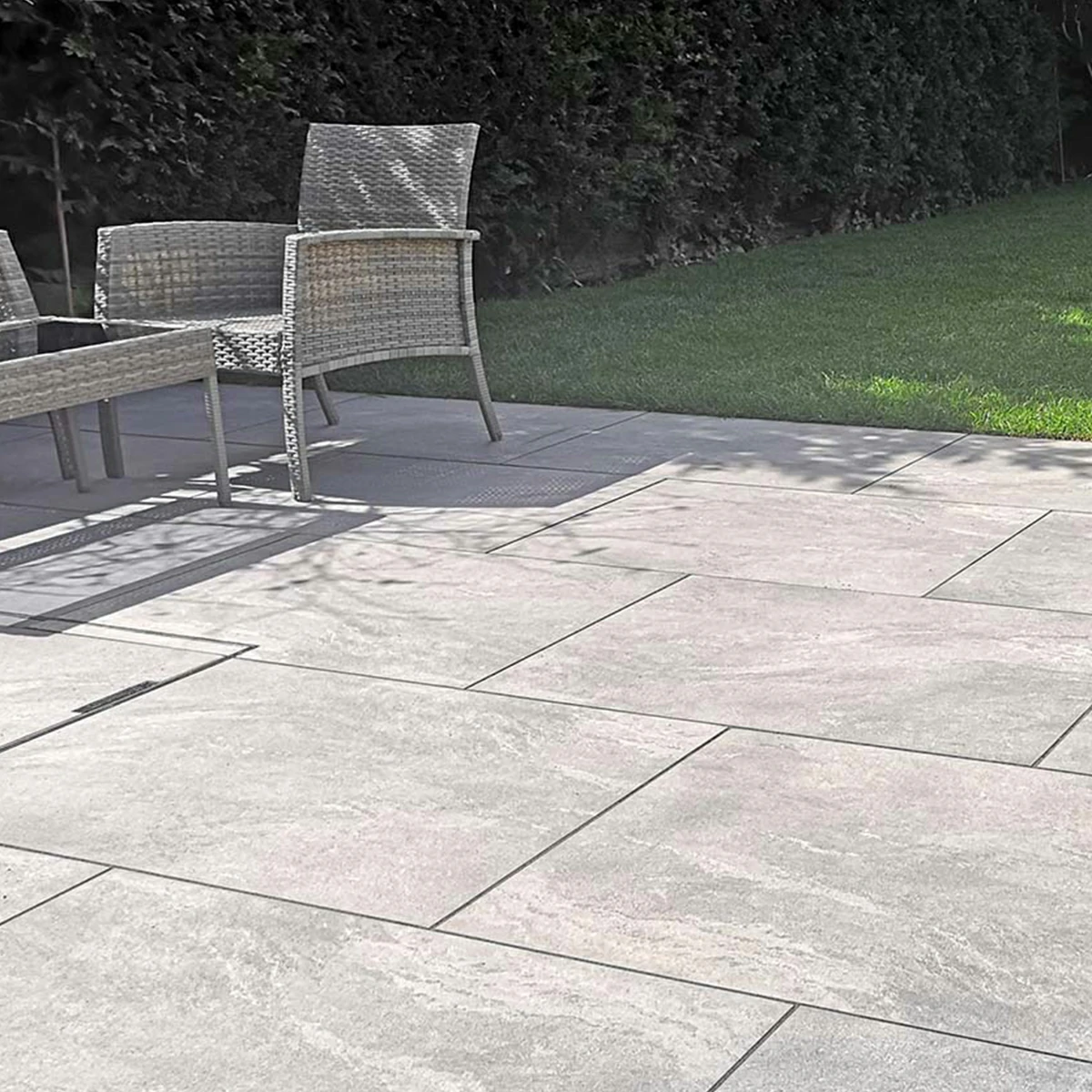 Valencia Grey Outdoor Porcelain Paving Tiles - 1200x600 - 20mm