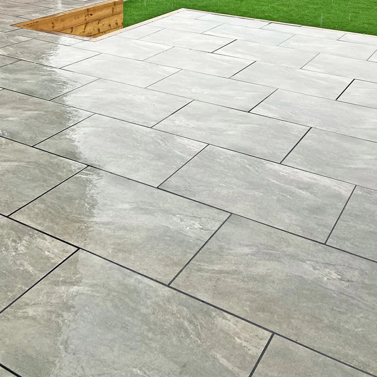 Valencia Grey Outdoor Porcelain Paving Tiles - 1200x600 - 20mm