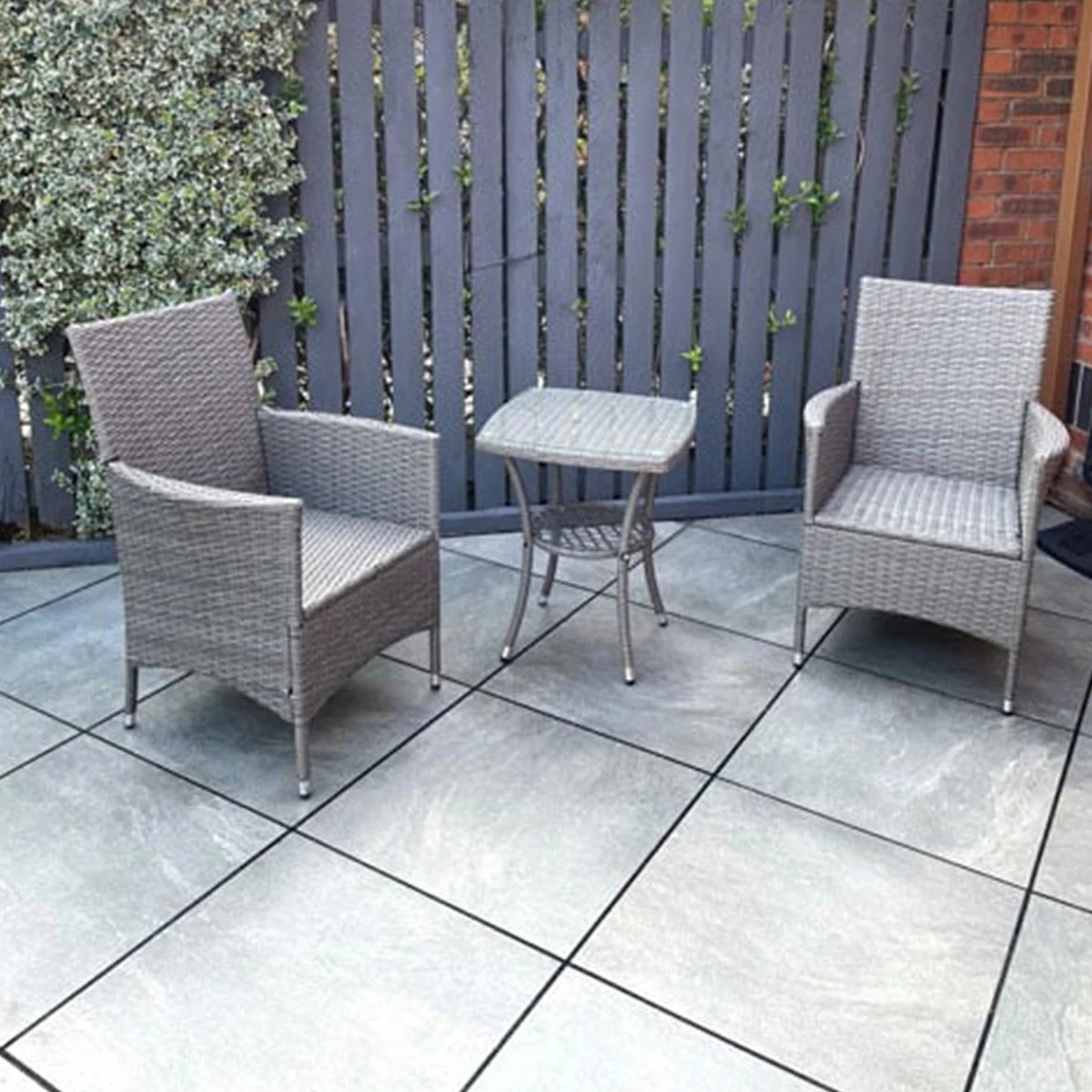 Valencia Grey Outdoor Porcelain Paving Tiles - 600x600 - 20mm