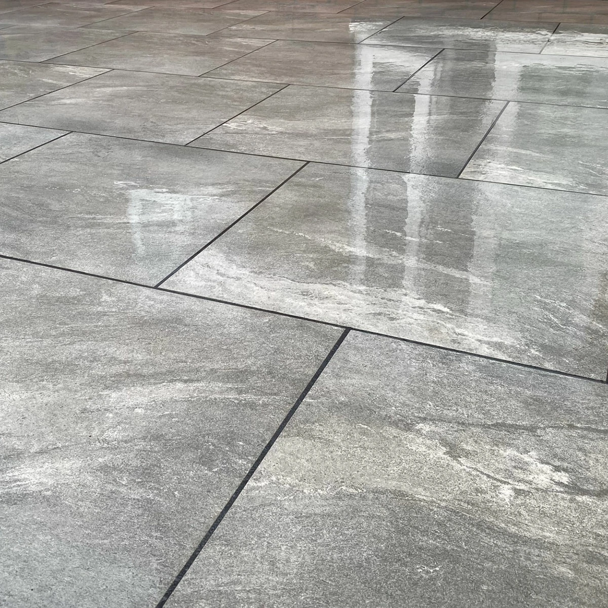 Valencia Grey Outdoor Porcelain Paving Tiles - 600x600 - 20mm