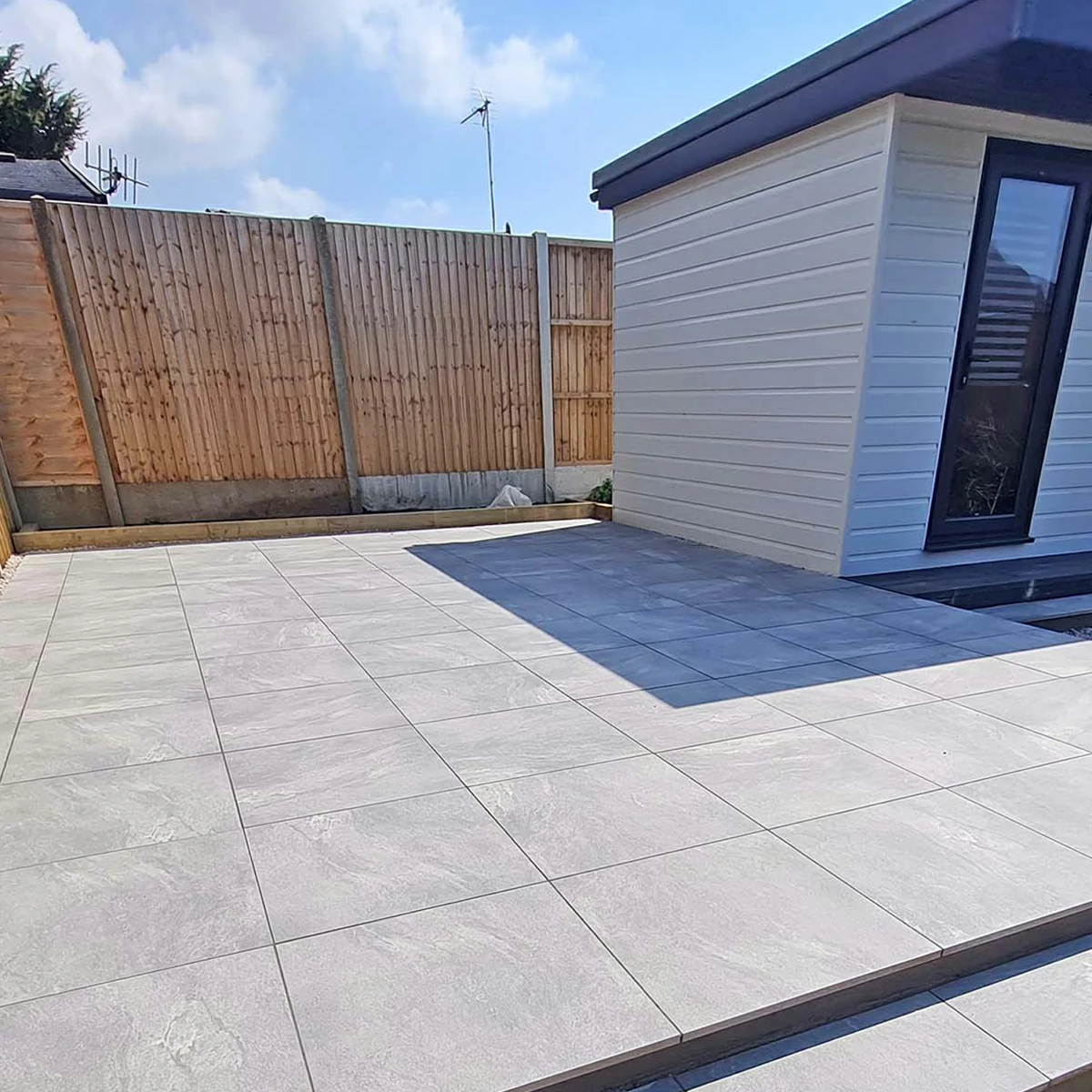 Valencia Grey Outdoor Porcelain Paving Tiles - 600x600 - 20mm