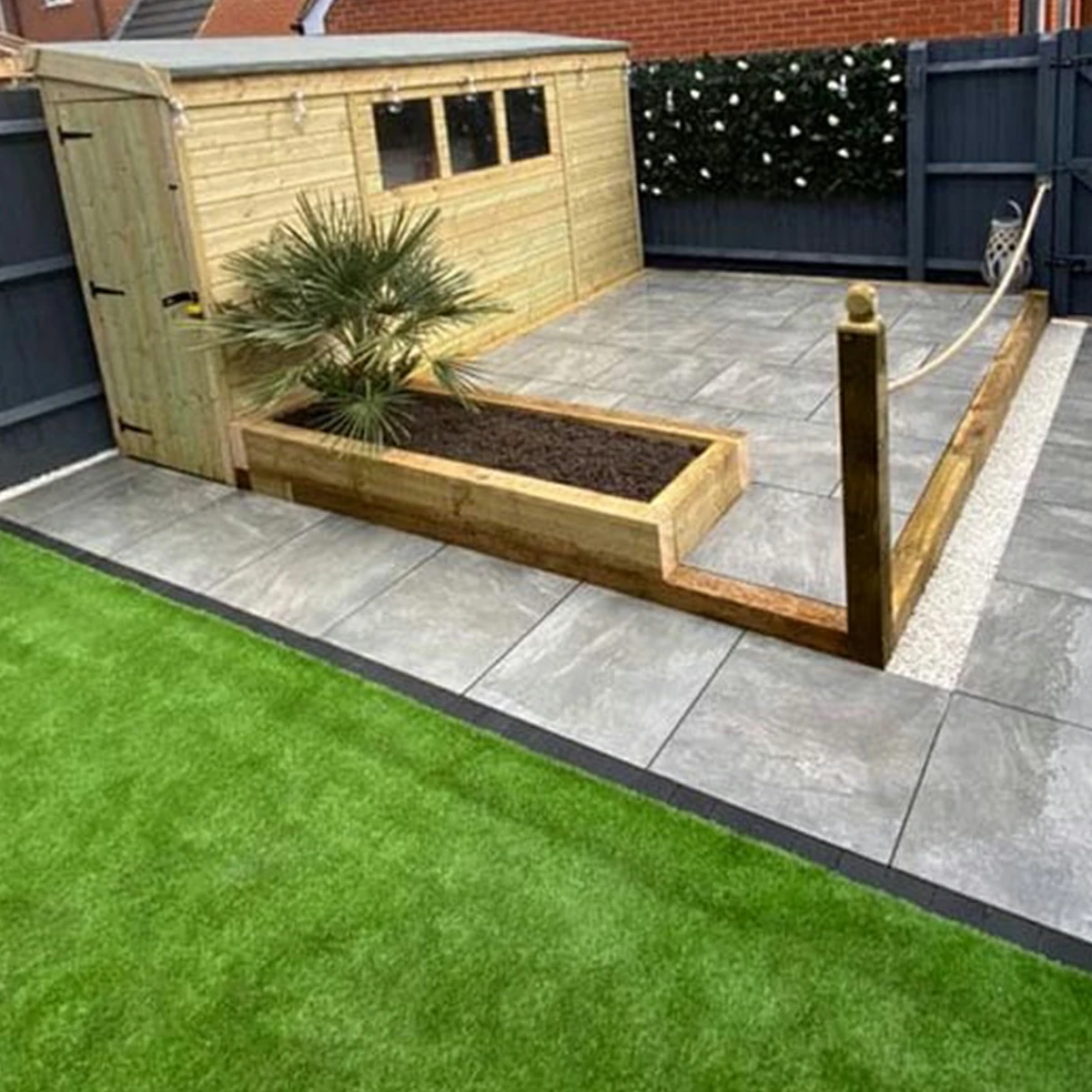 Valencia Grey Outdoor Porcelain Paving Tiles - 600x600 - 20mm