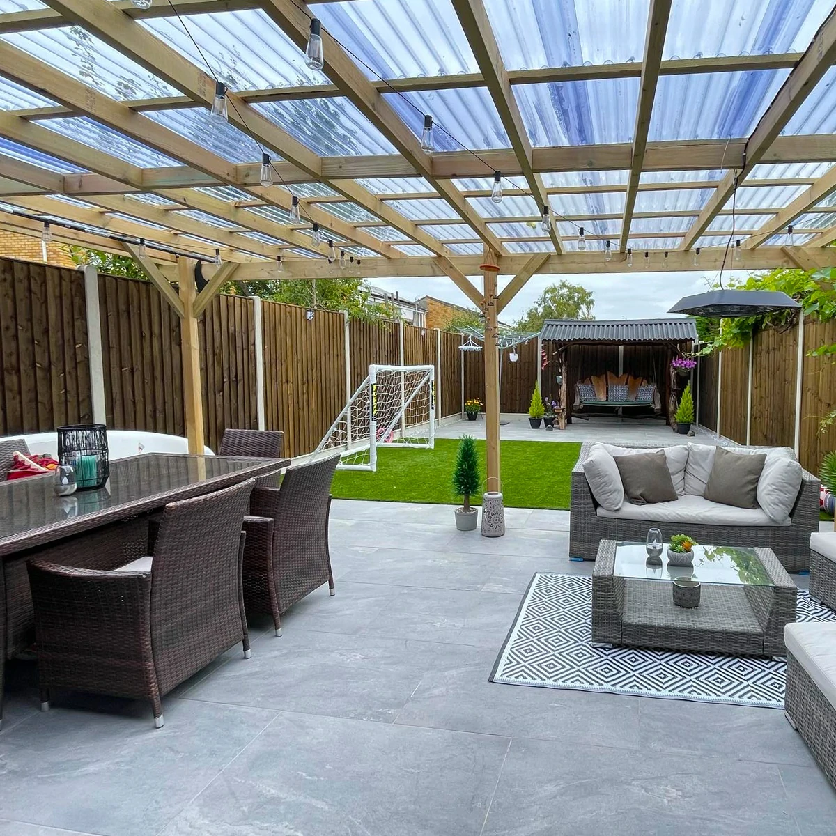 Valencia Grey Outdoor Porcelain Paving Tiles - 600x900 - 20mm