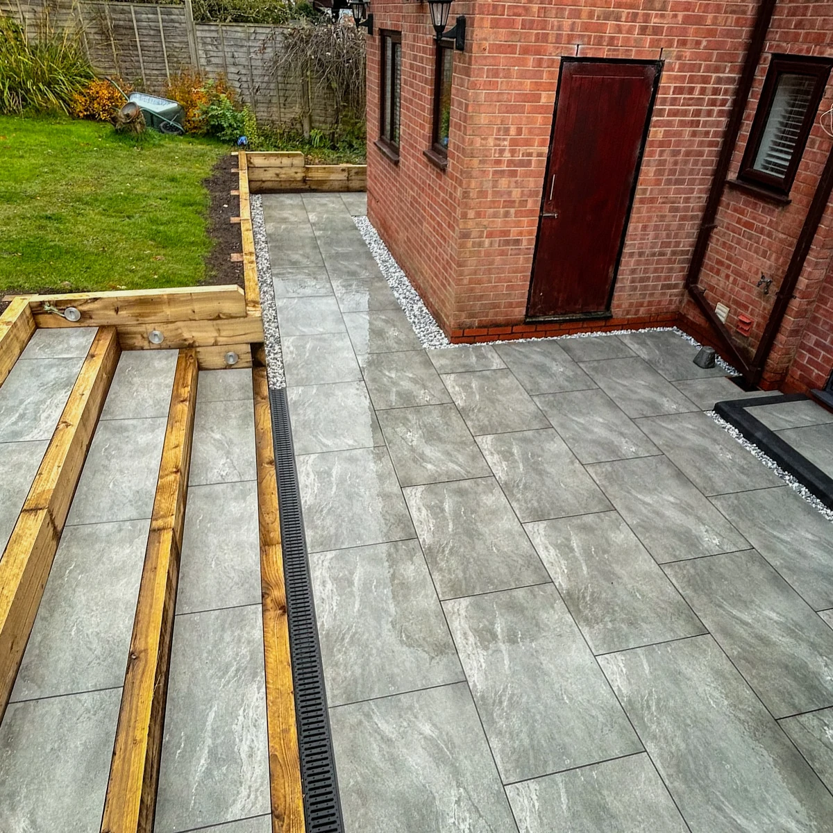 Valencia Grey Outdoor Porcelain Paving Tiles - 600x900 - 20mm