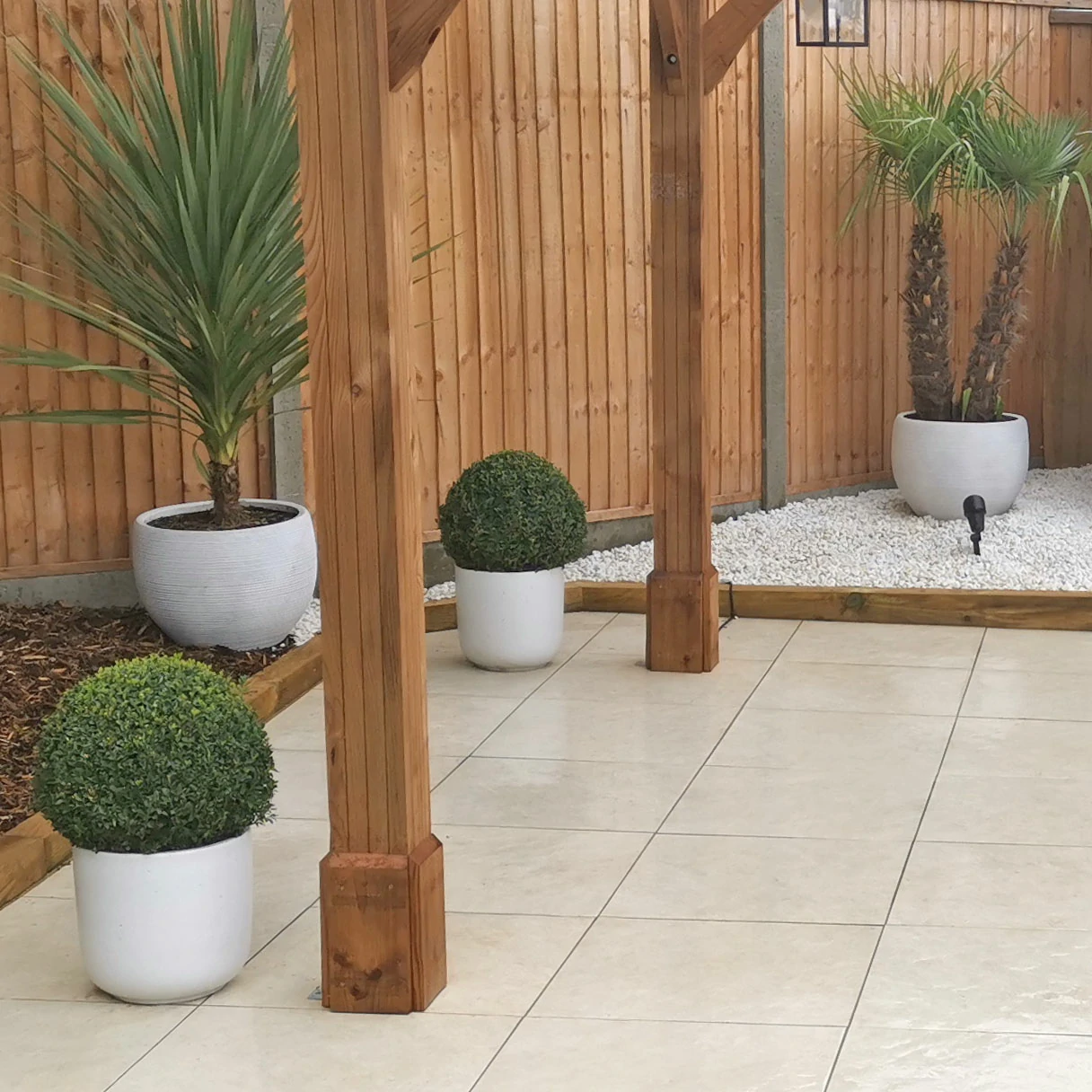 White Outdoor Porcelain Paving Tiles - 600x600 - 20mm
