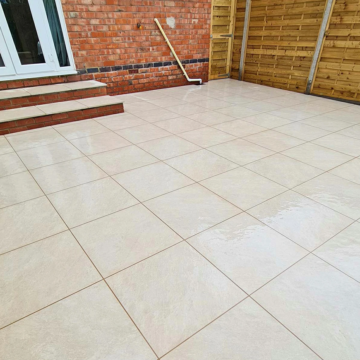 White Outdoor Porcelain Paving Tiles - 600x600 - 20mm