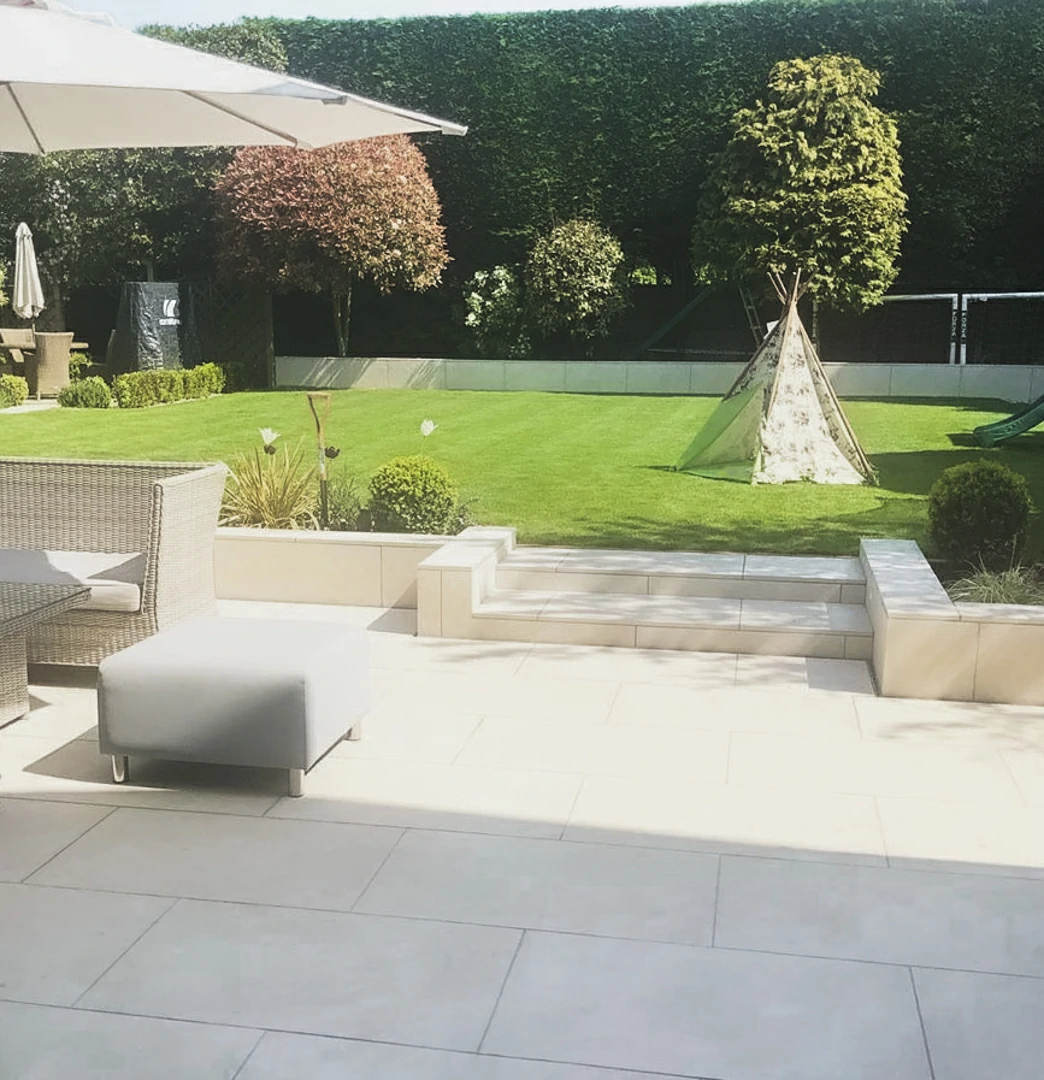 White Outdoor Porcelain Paving Tiles - 600x900 - 20mm