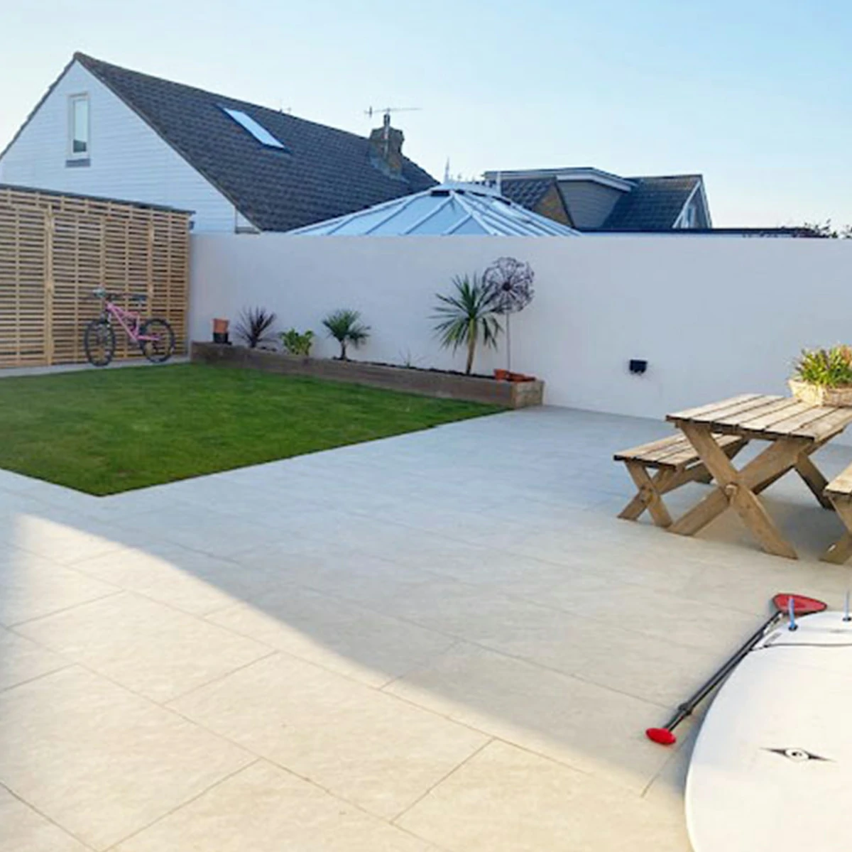 White Outdoor Porcelain Paving Tiles - 600x900 - 20mm