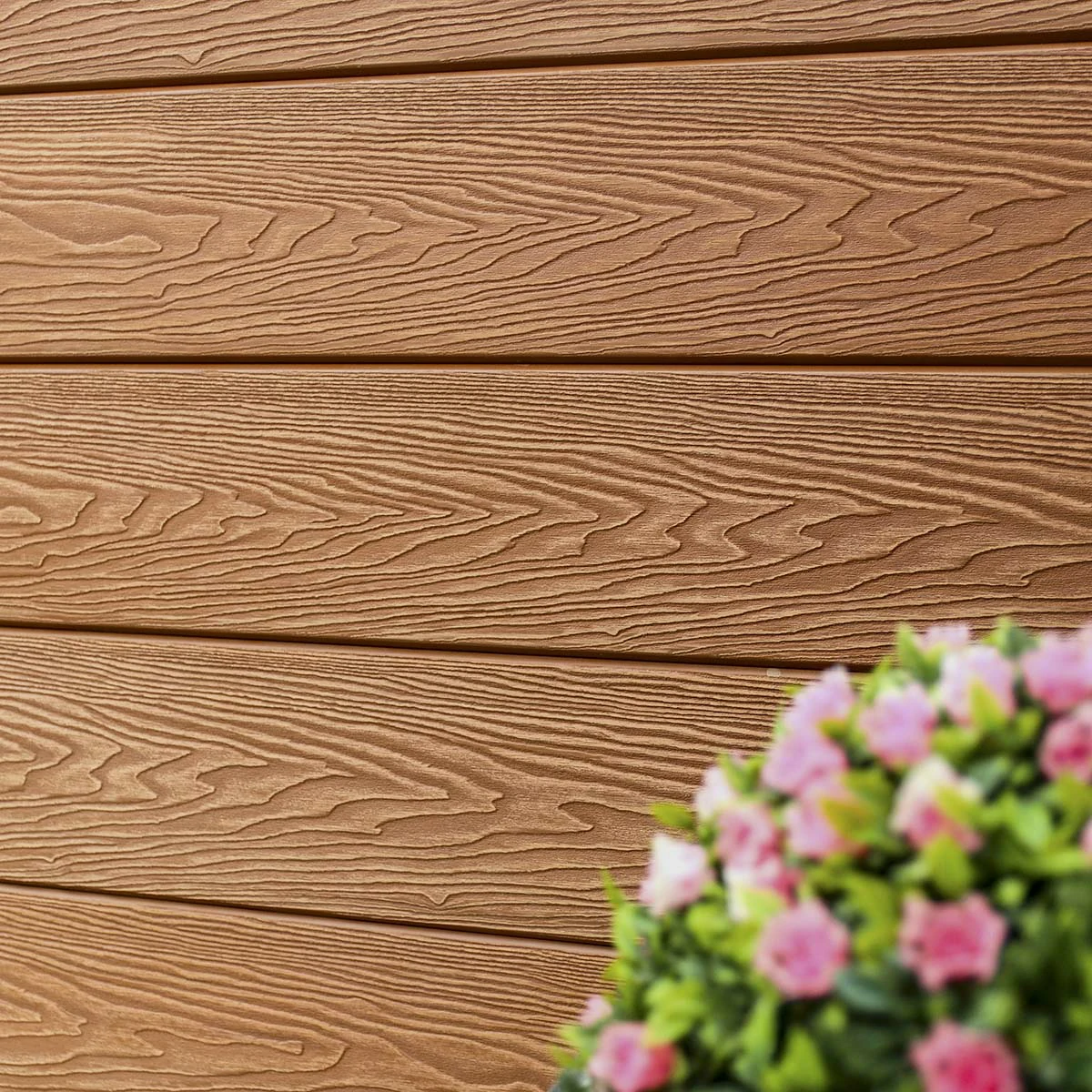 Composite Fencing Panel Kit - 3D Embossed With PVC Screen - Pebbles - Grey